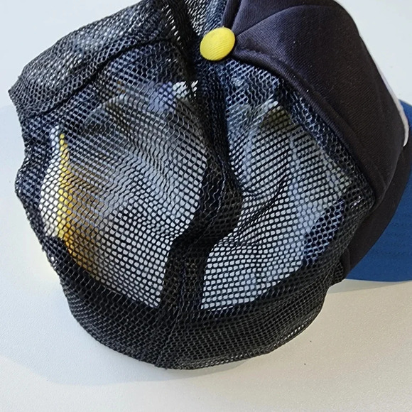 SESAME STREET Big B. Bird Hat Foam Adjustable Blue Black Mesh Audult OS - Picture 13 of 13